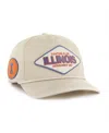 47 Brand Men's And Women's Cream Illinois Fighting Illini Outdoorsmen Cairn Hitch Adjustable Hat In Neutral