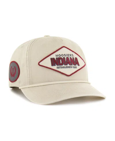 47 Brand Men's And Women's Cream Indiana Hoosiers Outdoorsmen Cairn Hitch Adjustable Hat In Neutral