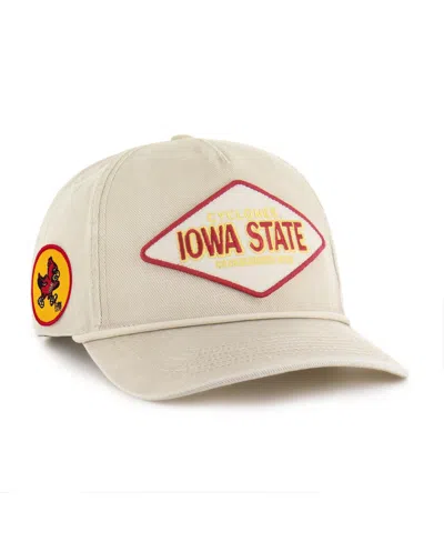 47 Brand Men's And Women's Cream Iowa State Cyclones Outdoorsmen Cairn Hitch Adjustable Hat In White