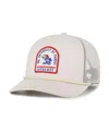 47 Brand Men's And Women's Cream Kansas Jayhawks Core Inline Gravestone Adjustable Trucker Hat In White