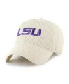 47 Brand Men's And Women's Cream Lsu Tigers Luminance Mellow Clean Up Adjustable Hat In Neutral