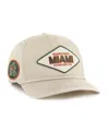 47 Brand Men's And Women's Cream Miami Hurricanes Outdoorsmen Cairn Hitch Adjustable Hat In White
