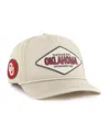 47 Brand Men's And Women's Cream Oklahoma Sooners Outdoorsmen Cairn Hitch Adjustable Hat In Brown