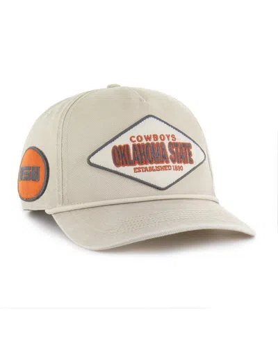47 Brand Men's And Women's Cream Oklahoma State Cowboys Outdoorsmen Cairn Hitch Adjustable Hat In Neutral
