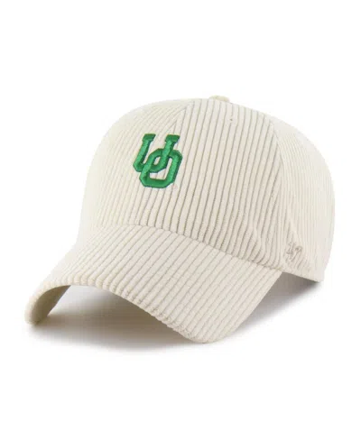 47 Brand Men's And Women's Cream Oregon Ducks Luminance Mellow Clean Up Adjustable Hat In White