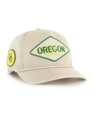 47 Brand Men's And Women's Cream Oregon Ducks Outdoorsmen Cairn Hitch Adjustable Hat In Neutral