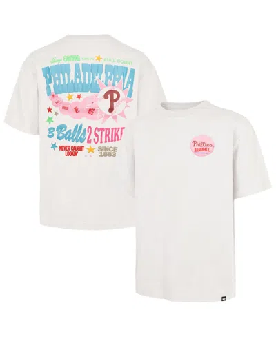 47 Brand Men's And Women's Cream Philadelphia Phillies Turnpike Chuck Foundation T-shirt In White