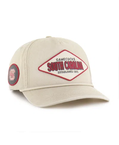 47 Brand Men's And Women's Cream South Carolina Gamecocks Outdoorsmen Cairn Hitch Adjustable Hat In Neutral