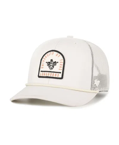 47 Brand Men's And Women's Cream Texas Longhorns Core Inline Gravestone Adjustable Trucker Hat In White