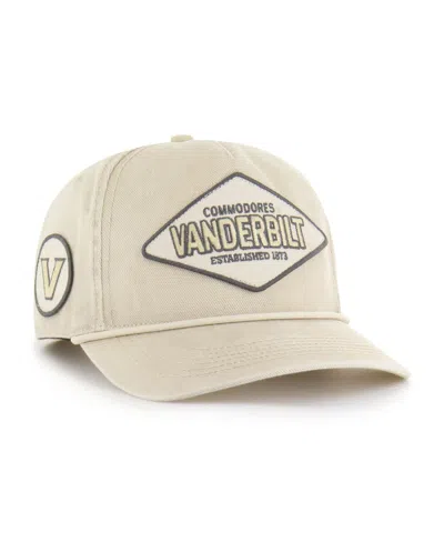 47 Brand Men's And Women's Cream Vanderbilt Commodores Outdoorsmen Cairn Hitch Adjustable Hat In Neutral
