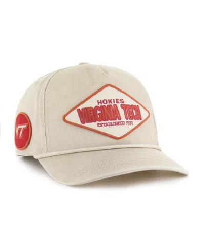 47 Brand Men's And Women's Cream Virginia Tech Hokies Outdoorsmen Cairn Hitch Adjustable Hat In White