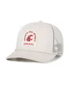 47 Brand Men's And Women's Cream Washington State Cougars Core Inline Gravestone Adjustable Trucker Hat In Neutral