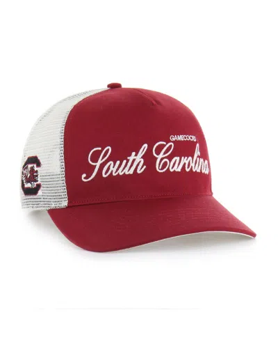 47 Brand Men's And Women's Garnet South Carolina Gamecocks Contemporary Basics Foundation Trucker Hitch Adjus In Burgundy
