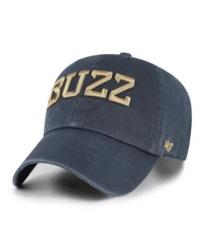 47 Brand Men's And Women's Georgia Tech Yellow Jackets Navy Clean Up Adjustable Hat In Blue