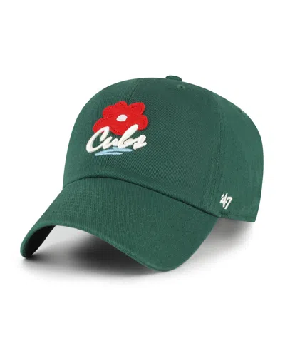 47 Brand Men's And Women's Green Chicago Cubs Flora Gallery Clean Up Adjustable Hat