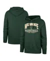 47 Brand Men's And Women's Hunter Green Milwaukee Bucks Good Call Headline Pullover Hoodie In Hunter Green
