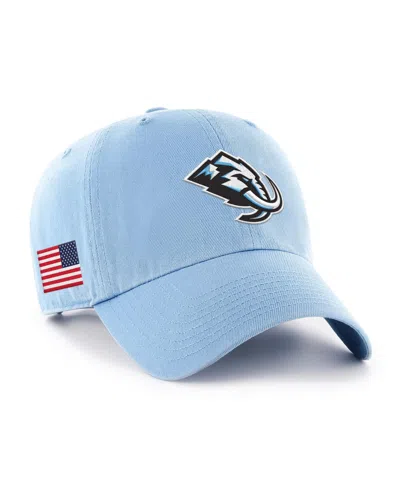 47 Brand Men's And Women's Light Blue Utah Mammoth Heritage Flag Clean Up Adjustable Hat