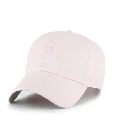 47 Brand Men's And Women's Light Pink Detroit Tigers Pastel Clean Up Adjustable Hat