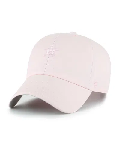 47 Brand Men's And Women's Light Pink Houston Astros Pastel Clean Up Adjustable Hat