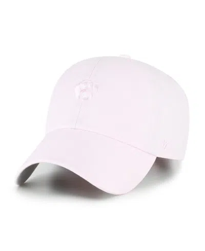 47 Brand Men's And Women's Light Pink Milwaukee Brewers Pastel Clean Up Adjustable Hat