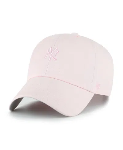 47 Brand Men's And Women's Light Pink New York Yankees Pastel Clean Up Adjustable Hat