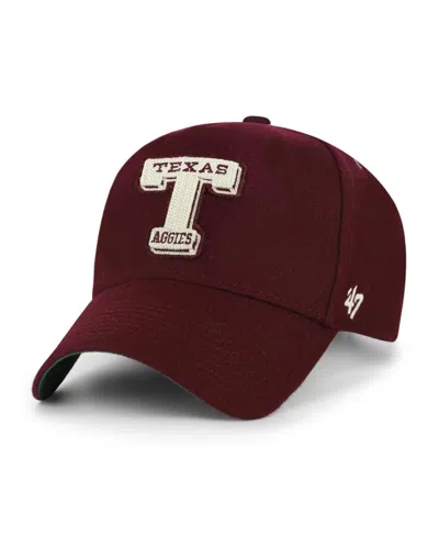 47 Brand Men's And Women's Maroon Texas A&m Aggies Collections Golden Age Offside Dt Adjustable Hat In Burgundy