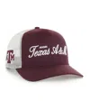 47 Brand Men's And Women's Maroon Texas A&m Aggies Contemporary Basics Foundation Trucker Hitch Adjustable Ha In Burgundy