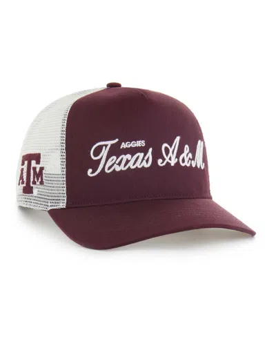 47 Brand Men's And Women's Maroon Texas A&m Aggies Contemporary Basics Foundation Trucker Hitch Adjustable Ha In Burgundy