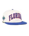 47 Brand Men's And Women's Natural Florida Gators Crossover Off Hand Captain Adjustable Hat In White