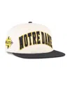 47 Brand Men's And Women's Natural Notre Dame Fighting Irish Crossover Off Hand Captain Adjustable Hat In White