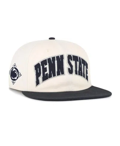 47 Brand Men's And Women's Natural Penn State Nittany Lions Crossover Off Hand Captain Adjustable Hat In White