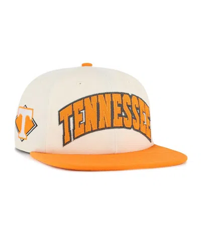 47 Brand Men's And Women's Natural Tennessee Volunteers Crossover Off Hand Captain Adjustable Hat In Yellow