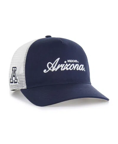47 Brand Men's And Women's Navy Arizona Wildcats Contemporary Basics Foundation Trucker Hitch Adjustable Hat In Blue