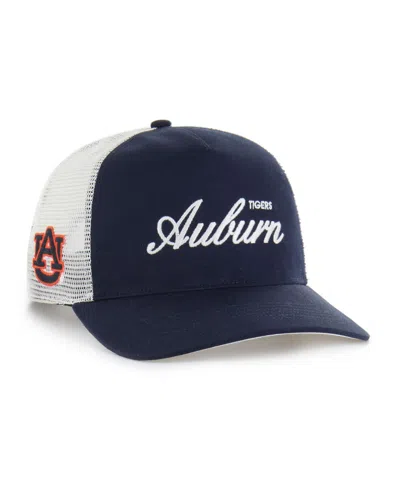 47 Brand Men's And Women's Navy Auburn Tigers Contemporary Basics Foundation Trucker Hitch Adjustable Hat In Blue