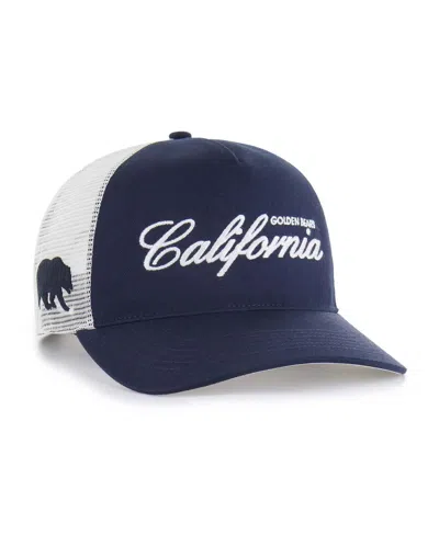 47 Brand Men's And Women's Navy Cal Bears Contemporary Basics Foundation Trucker Hitch Adjustable Hat In Blue