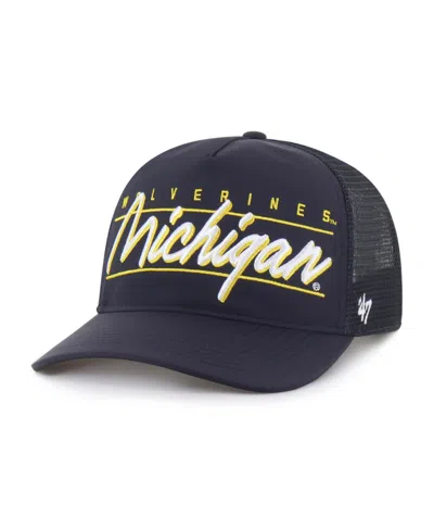 47 Brand Men's And Women's Navy Michigan Wolverines Brrrâ° Condor Mesh Hitch Adjustable Hat