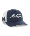 47 Brand Men's And Women's Navy Michigan Wolverines Contemporary Basics Foundation Trucker Hitch Adjustable H In Blue