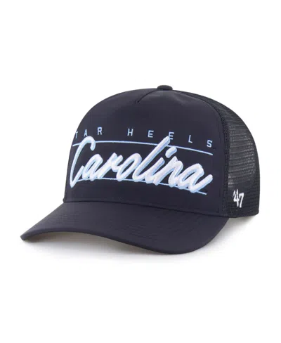 47 Brand Men's And Women's Navy North Carolina Tar Heels Brrr Condor Mesh Hitch Adjustable Hat