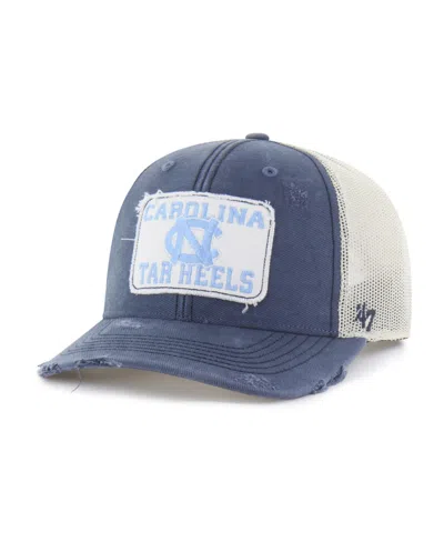 47 Brand Men's And Women's Navy North Carolina Tar Heels Egremont Well-worn Adjustable Trucker Hat