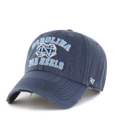 47 Brand Men's And Women's Navy North Carolina Tar Heels Well-worn Seymore Clean Up Adjustable Hat