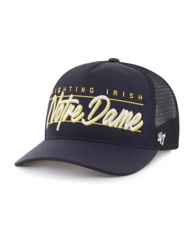 47 Brand Men's And Women's Navy Notre Dame Fighting Irish Brrr Condor Mesh Hitch Adjustable Hat