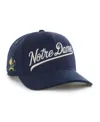 47 Brand Men's And Women's Navy Notre Dame Fighting Irish Collections Golden Age Corduroy Hitch Adjustable Ha In Blue