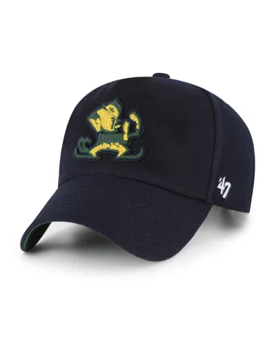 47 Brand Men's And Women's Navy Notre Dame Fighting Irish Collections Golden Age Offside Dt Adjustable Hat In Black