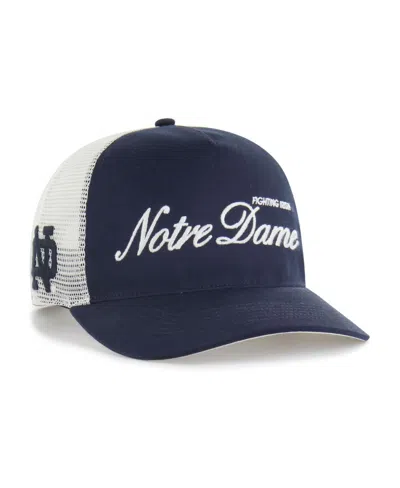 47 Brand Men's And Women's Navy Notre Dame Fighting Irish Contemporary Basics Foundation Trucker Hitch Adjust In Blue