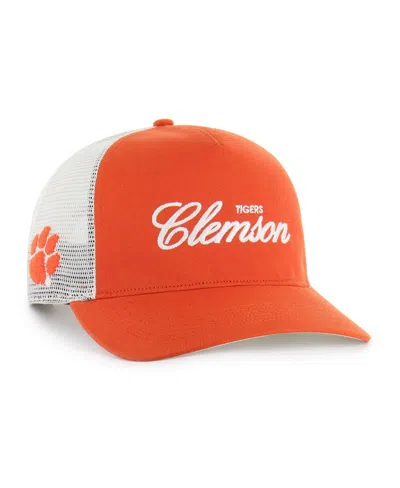 47 Brand Men's And Women's Orange Clemson Tigers Contemporary Basics Foundation Trucker Hitch Adjustable Hat