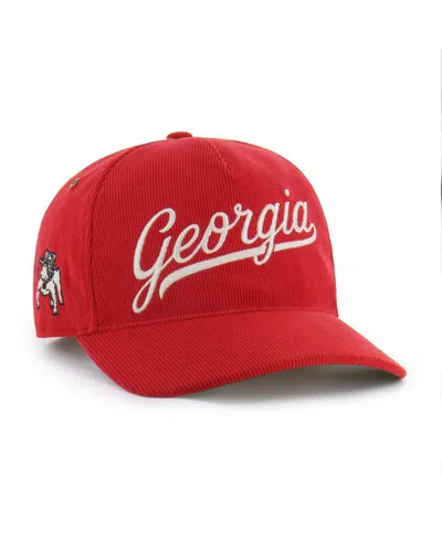 47 Brand Men's And Women's Red Georgia Bulldogs Collections Golden Age Corduroy Hitch Adjustable Hat