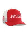 47 Brand Men's And Women's Red Nc State Wolfpack Contemporary Basics Foundation Trucker Hitch Adjustable Hat In Red