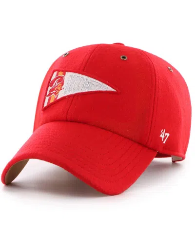 47 Brand Men's And Women's Red Tampa Bay Buccaneers Field Goal Clean Up Adjustable Hat
