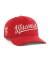 47 Brand Men's And Women's Red Wisconsin Badgers Collections Golden Age Corduroy Hitch Adjustable Hat In Red
