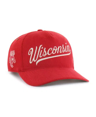 47 Brand Men's And Women's Red Wisconsin Badgers Collections Golden Age Corduroy Hitch Adjustable Hat